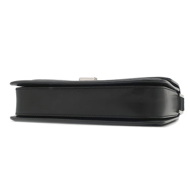 イヴ・サンローラン Yves Saint Laurent ソルフェリーノ キャンバス ショルダー ベージュ×ブラック キャンバス レザー ショルダーバッグ シルバー金具 YSL ロゴプレート