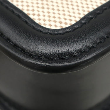 イヴ・サンローラン Yves Saint Laurent ソルフェリーノ キャンバス ショルダー ベージュ×ブラック キャンバス レザー ショルダーバッグ シルバー金具 YSL ロゴプレート