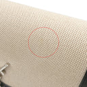 イヴ・サンローラン Yves Saint Laurent ソルフェリーノ キャンバス ショルダー ベージュ×ブラック キャンバス レザー ショルダーバッグ シルバー金具 YSL ロゴプレート