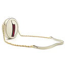 グッチ GUCCI オフィディア GG ミニ ラウンド ショルダー 550618 ホワイト レザー ショルダーバッグ ゴールド金具 白 紺 赤 チェーンショルダー