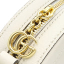 グッチ GUCCI オフィディア GG ミニ ラウンド ショルダー 550618 ホワイト レザー ショルダーバッグ ゴールド金具 白 紺 赤 チェーンショルダー