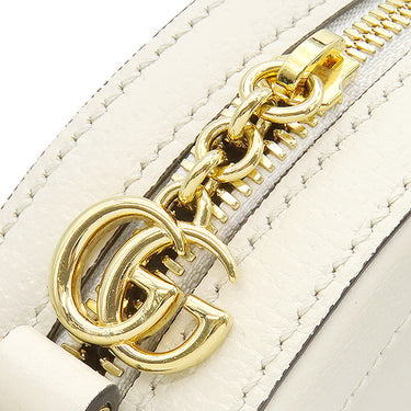 グッチ GUCCI オフィディア GG ミニ ラウンド ショルダー 550618 ホワイト レザー ショルダーバッグ ゴールド金具 白 紺 赤 チェーンショルダー