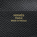 エルメス HERMES ベアンスフレ ブラック ヴォーエプソン 長財布 ゴールド金具 黒 二つ折り財布