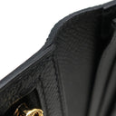 エルメス HERMES ベアンスフレ ブラック ヴォーエプソン 長財布 ゴールド金具 黒 二つ折り財布