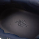 エルメス HERMES アンヴォル H221894Z ネイビー×オレンジ キャンバス スウェード #43.5 スニーカー Envol 紺 橙 白 ソルド品