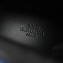エルメス HERMES クルー ド セル フリースタイル H222915Z ブラックXホワイトXブルー レザー #40.5 スニーカー 黒 白 青 ハイカット