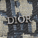 クリスチャン・ディオール Christian Dior ディオール オブリーク ジャガード 2OBBC110YSE_H05E ベージュ×ブラック コットン カーフ テクニカルファブリック 三つ折り財布 シルバー金具 総柄 日本限定