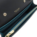 ブルガリ BVLGARI インフィニートゥム ブラック レザー チェーンウォレット ゴールド金具 黒 チェーンショルダー