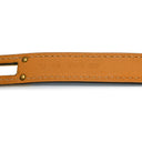エルメス HERMES ケリードゥブルトゥール ブルーXゴールド ヴォーエプソン GP T4 ブレスレット 青 2重 2連 ケリークラスプ