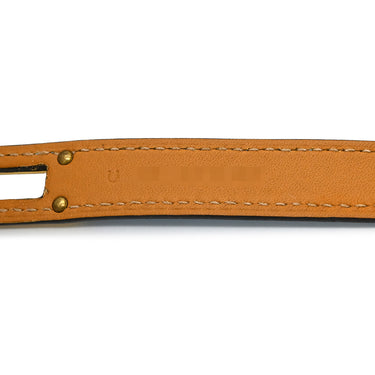 エルメス HERMES ケリードゥブルトゥール ブルーXゴールド ヴォーエプソン GP T4 ブレスレット 青 2重 2連 ケリークラスプ