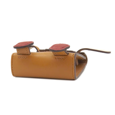 エルメス HERMES ビジュードサック ケリードール ナチュラルサブレ×オレンジ×ナタ×ブリック レザー タデラクト バッグチャーム シルバー金具 茶