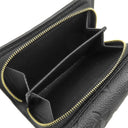 ルイヴィトン LOUIS VUITTON ポルトフォイユ メティス コンパクト M80880 ノワール モノグラムアンプラント 三つ折り財布 ゴールド金具 黒
