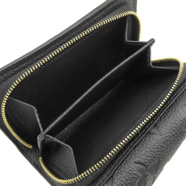 ルイヴィトン LOUIS VUITTON ポルトフォイユ メティス コンパクト M80880 ノワール モノグラムアンプラント 三つ折り財布 ゴールド金具 黒