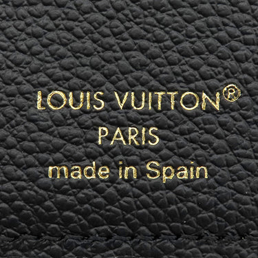 ルイヴィトン LOUIS VUITTON ポルトフォイユ メティス コンパクト M80880 ノワール モノグラムアンプラント 三つ折り財布 ゴールド金具 黒