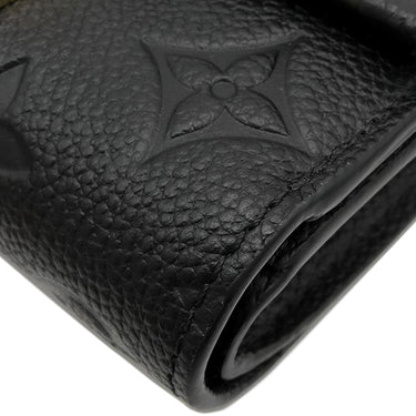 ルイヴィトン LOUIS VUITTON ポルトフォイユ メティス コンパクト M80880 ノワール モノグラムアンプラント 三つ折り財布 ゴールド金具 黒