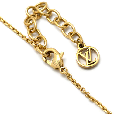 ルイヴィトン LOUIS VUITTON プティ ルイ M00374 ゴールド GP ストラス ブレスレット LVサークル モノグラムフラワー
