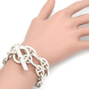 エルメス HERMES シェーヌダンクル GM シルバー シルバー925 ネックレス スターリングシルバー AG925 29コマ 2連ブレス