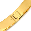 エルメス HERMES クリックH PM グレージュ×ゴールド GP エナメル ブレスレット ゴールド金具 Hブレス クリッククラック