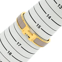 エルメス HERMES クリックH PM グレージュ×ゴールド GP エナメル ブレスレット ゴールド金具 Hブレス クリッククラック