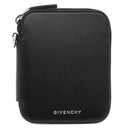 ジバンシイ GIVENCHY ヴォワイユー ネックストラップ カードホルダー BK60F6K1Y1 001 ブラック グレインカーフレザー 二つ折り財布 シルバー金具 コンパクト