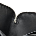 ジバンシイ GIVENCHY ヴォワイユー ネックストラップ カードホルダー BK60F6K1Y1 001 ブラック グレインカーフレザー 二つ折り財布 シルバー金具 コンパクト