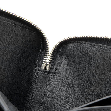ジバンシイ GIVENCHY ヴォワイユー ネックストラップ カードホルダー BK60F6K1Y1 001 ブラック グレインカーフレザー 二つ折り財布 シルバー金具 コンパクト