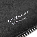 ジバンシイ GIVENCHY ヴォワイユー ネックストラップ カードホルダー BK60F6K1Y1 001 ブラック グレインカーフレザー 二つ折り財布 シルバー金具 コンパクト
