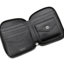 ジバンシイ GIVENCHY ヴォワイユー ネックストラップ カードホルダー BK60F6K1Y1 001 ブラック グレインカーフレザー 二つ折り財布 シルバー金具 コンパクト