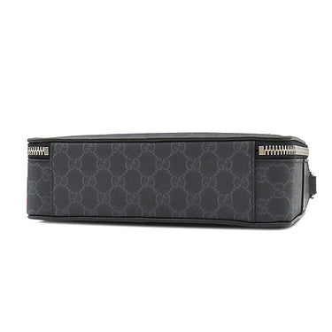 グッチ GUCCI GG ミディアム クロスボディバッグ 822072 ブラック GGスプリームキャンバス ショルダーバッグ シルバー金具 黒 ショルダー