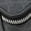 グッチ GUCCI GG ミディアム クロスボディバッグ 822072 ブラック GGスプリームキャンバス ショルダーバッグ シルバー金具 黒 ショルダー