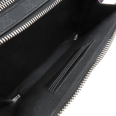 グッチ GUCCI GG ミディアム クロスボディバッグ 822072 ブラック GGスプリームキャンバス ショルダーバッグ シルバー金具 黒 ショルダー