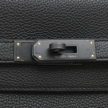 エルメス HERMES ケリーデペッシュ 36 モノクローム ブラック トゴ ブリーフケース マットブラック金具 ビジネスバッグ ソーブラック 2023年製