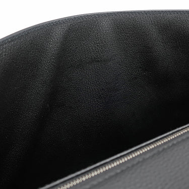 エルメス HERMES ケリーデペッシュ 36 モノクローム ブラック トゴ ブリーフケース マットブラック金具 ビジネスバッグ ソーブラック 2023年製