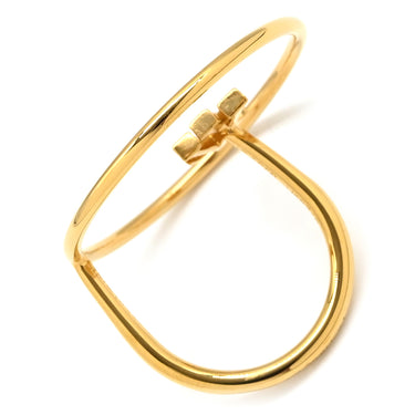 ルイヴィトン LOUIS VUITTON バーグ LV エクリプス M00768 ゴールド メタル #S リング 指輪 BAGUE LV ECLIPSE 11号