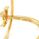 ルイヴィトン LOUIS VUITTON バーグ LV エクリプス M00768 ゴールド メタル #S リング 指輪 BAGUE LV ECLIPSE 11号