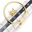 ルイヴィトン LOUIS VUITTON バーグ LV エクリプス M00768 ゴールド メタル #S リング 指輪 BAGUE LV ECLIPSE 11号
