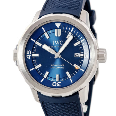 腕時計 IWC IWC アクアタイマー オートマティック IW328801 自動巻き メンズ 青 逆回転防止インナーベゼル ダイバーズ