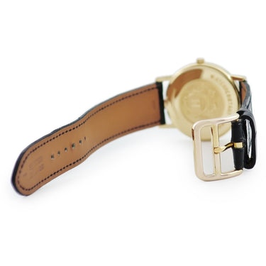 腕時計 エルメス HERMES マゼラン クオーツ メンズ レディース K18YG無垢 ホワイト 白 デイト ローマン ラウンド