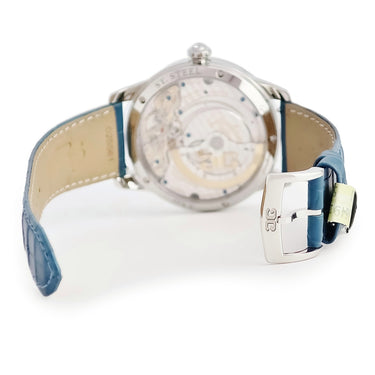 腕時計 グラスヒュッテ オリジナル GLASHUTTE ORIGINAL パノマティック ルナ 1-90-12-03-12-02 自動巻き メンズ 新品同様 純正ダイヤ 青 シェル