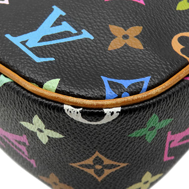 ルイヴィトン LOUIS VUITTON ソローニュ M92639 ノワール モノグラムマルチカラー ショルダーバッグ ゴールド金具 黒 斜め掛け