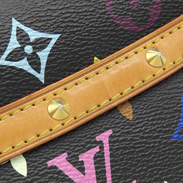 ルイヴィトン LOUIS VUITTON ソローニュ M92639 ノワール モノグラムマルチカラー ショルダーバッグ ゴールド金具 黒 斜め掛け