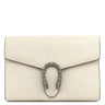 グッチ GUCCI ディオニュソス ミニ チェーンバッグ 401231 ホワイト レザー メタル チェーンウォレット シルバー金具 白 タイガーヘッド クラッチ