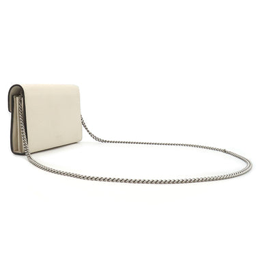 グッチ GUCCI ディオニュソス ミニ チェーンバッグ 401231 ホワイト レザー メタル チェーンウォレット シルバー金具 白 タイガーヘッド クラッチ