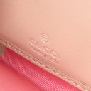 グッチ GUCCI レ ポム ジップアラウンド ウォレット 663924 ベージュ×ホワイト×レッド×ピンク GGスプリームキャンバス レザー 長財布 ゴールド金具 アップル リンゴ