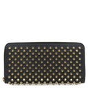 クリスチャンルブタン Christian Louboutin パネトーネ スパイク 1185059 ブラック レザー 長財布 ゴールド金具 黒 ラウンドファスナー スタッズ