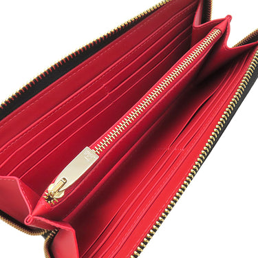 クリスチャンルブタン Christian Louboutin パネトーネ スパイク 1185059 ブラック レザー 長財布 ゴールド金具 黒 ラウンドファスナー スタッズ