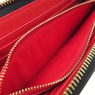 クリスチャンルブタン Christian Louboutin パネトーネ スパイク 1185059 ブラック レザー 長財布 ゴールド金具 黒 ラウンドファスナー スタッズ