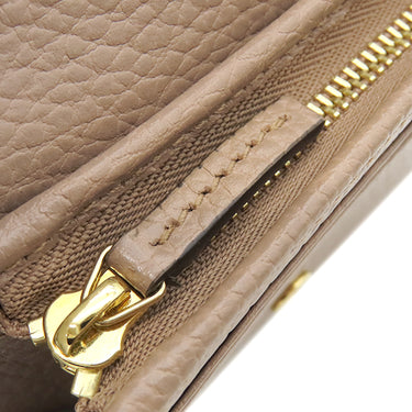 グッチ GUCCI ダブルG バイカラー カードケース ウォレット 658610 ベージュ GGスプリームキャンバス レザー 二つ折り財布 ゴールド金具