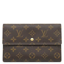 ルイヴィトン LOUIS VUITTON ポシェット パスポール M60135 モノグラム モノグラムキャンバス 長財布 ゴールド金具 茶 三つ折り