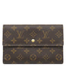 ルイヴィトン LOUIS VUITTON ポシェット パスポール M60135 モノグラム モノグラムキャンバス 長財布 ゴールド金具 茶 三つ折り